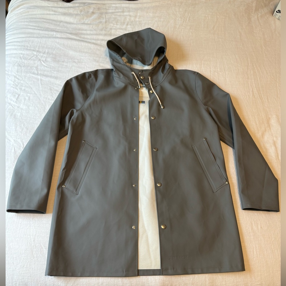 Stutterheim Stockholm Matte Rain Jacket - Gray